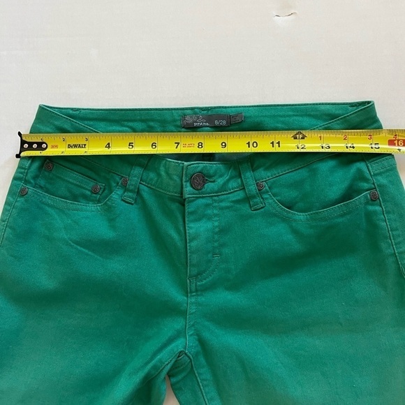 Prana Green to White Ombré Crop Ankle Zip Pants - Picture 10 of 11